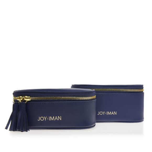 Joy & Iman 2-Piece Leather Travel Pouches - Picture 12 of 16